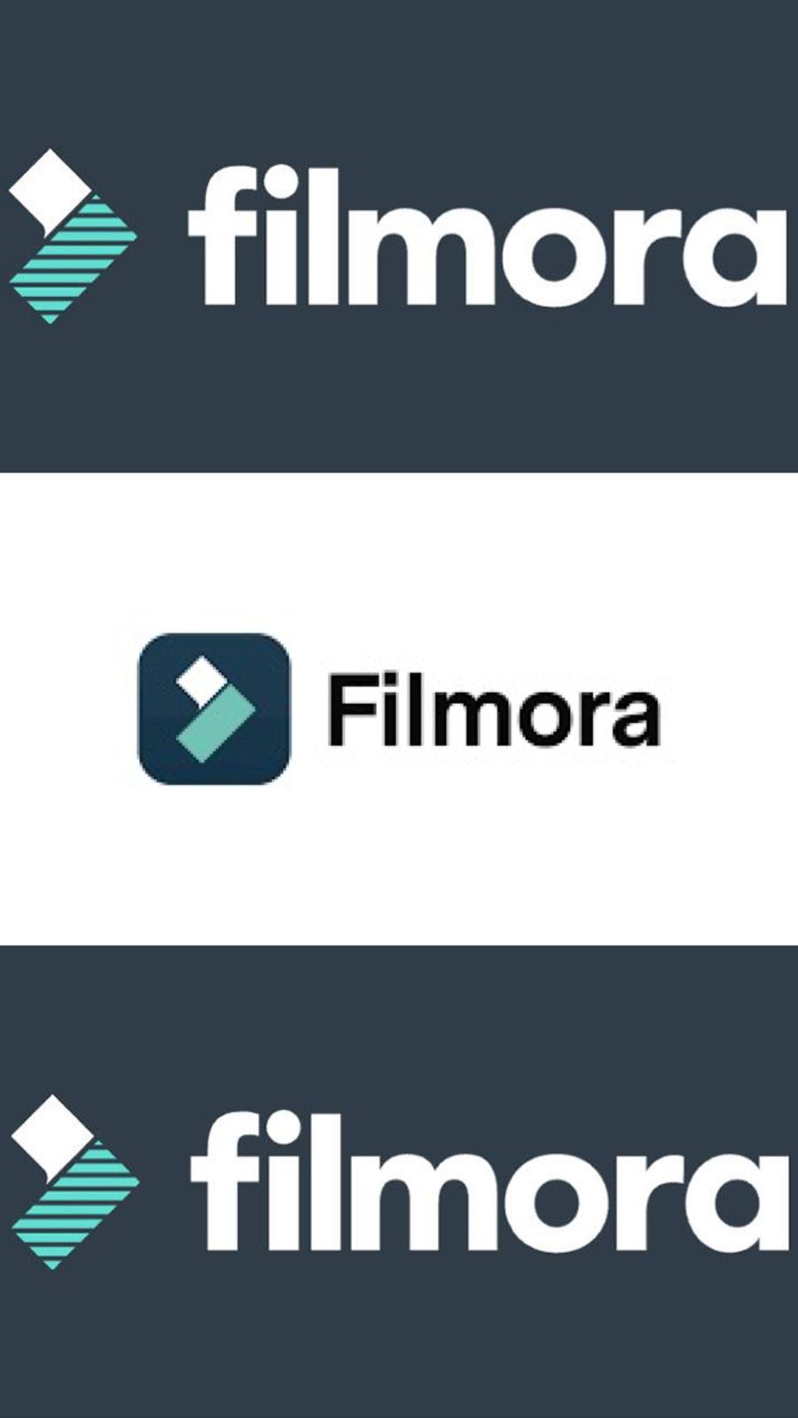 Logo de Filmora, editor de video profesional e intuitivo para creadores de contenido

