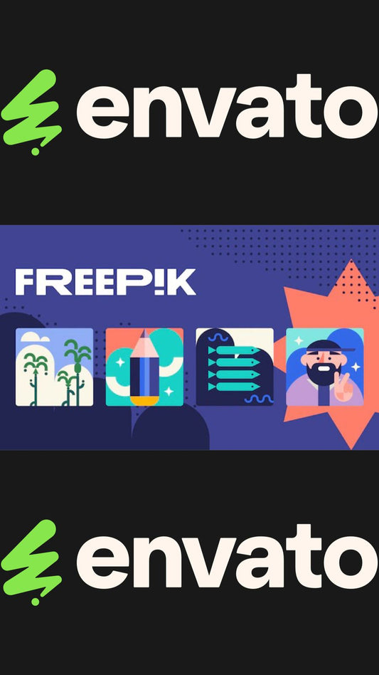 Accede a miles de imágenes, vectores, iconos y plantillas con Freepik y Envato. Recursos creativos ideales para diseñadores, creadores de contenido y marketing digital